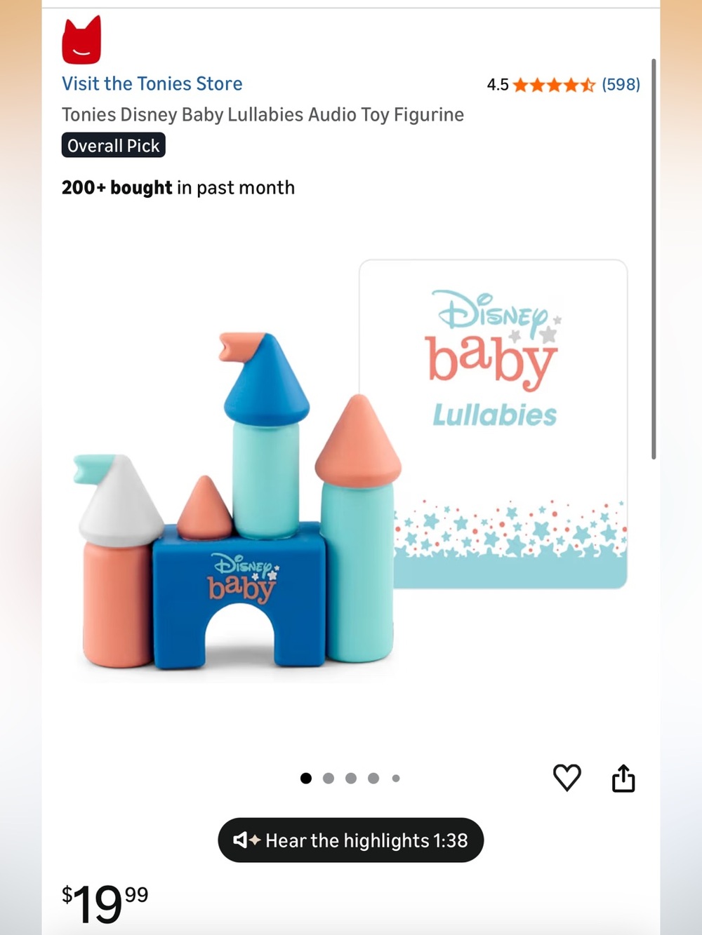 TONIES Disney Baby Castle - Picture 4 of 7